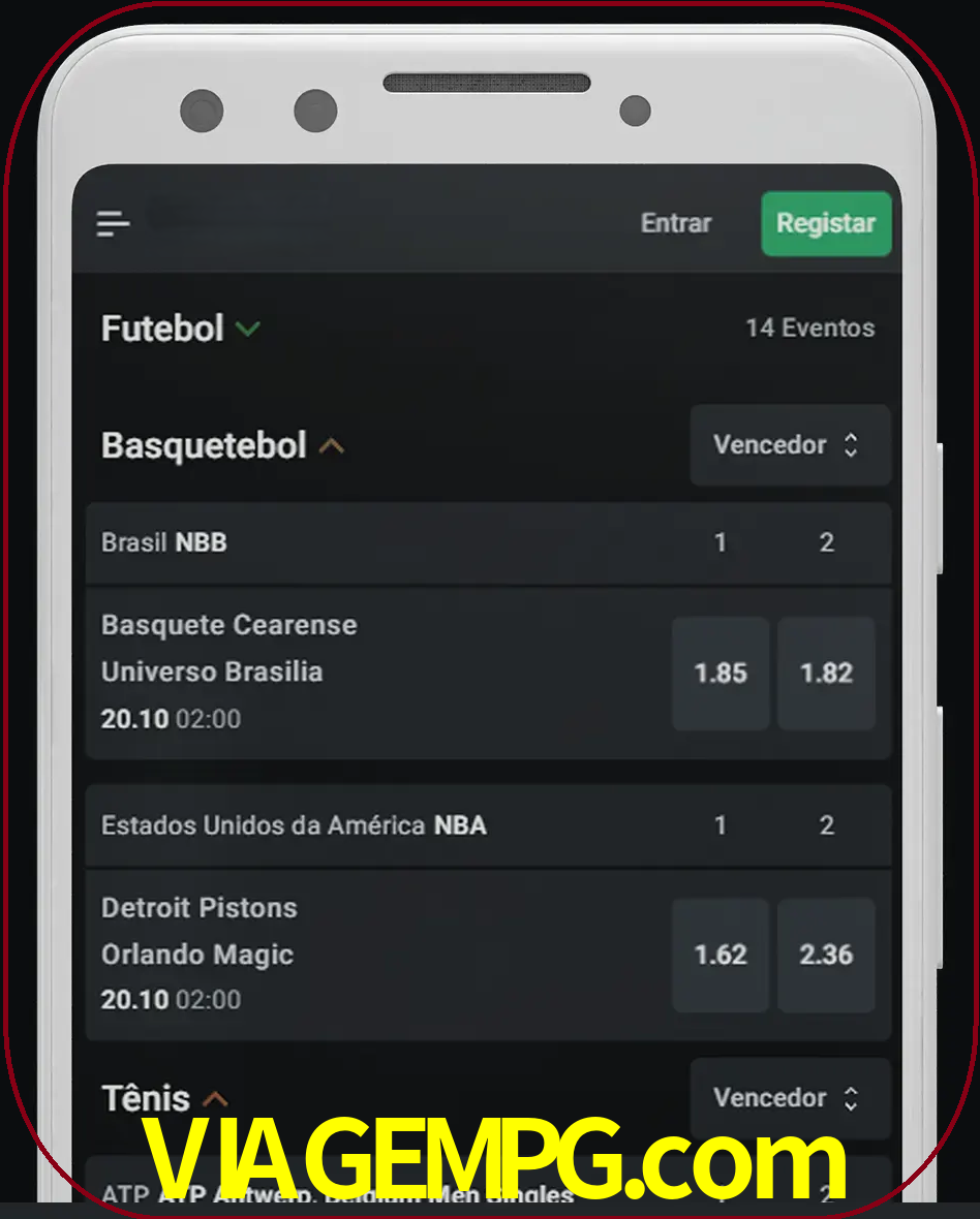 Aposte e assista aos esportes em formato ao vivo.
