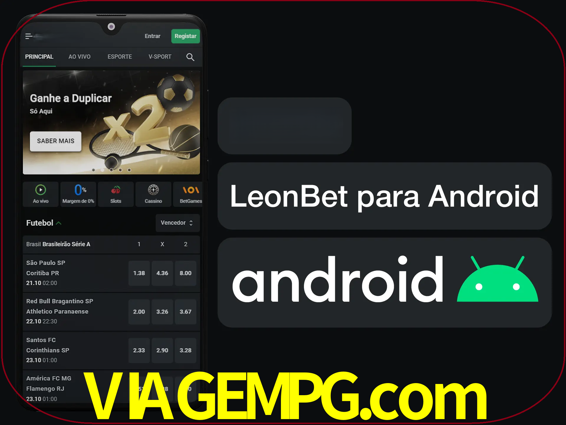 Adquira sua versão poket de LeonBet.