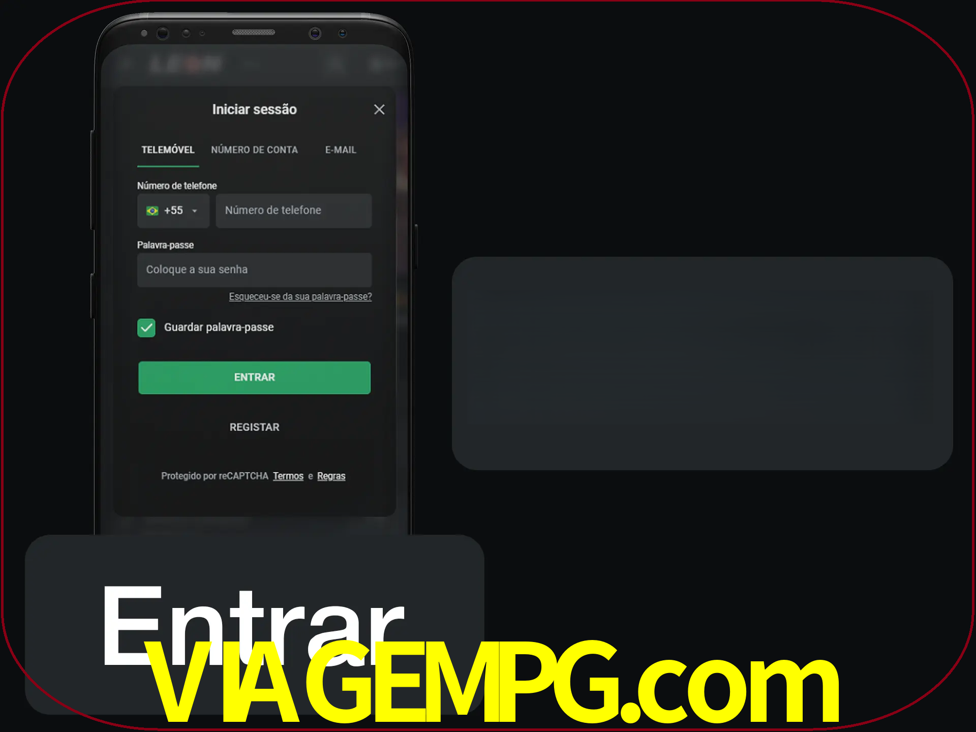 Faça o login para começar a apostar e jogar no cassino.