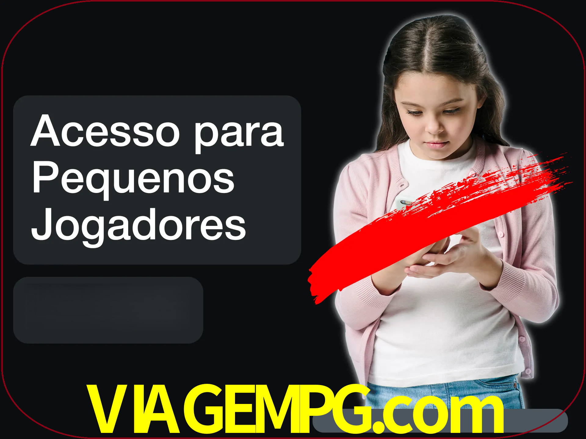 As crianças não podem jogar jogos de cassino.