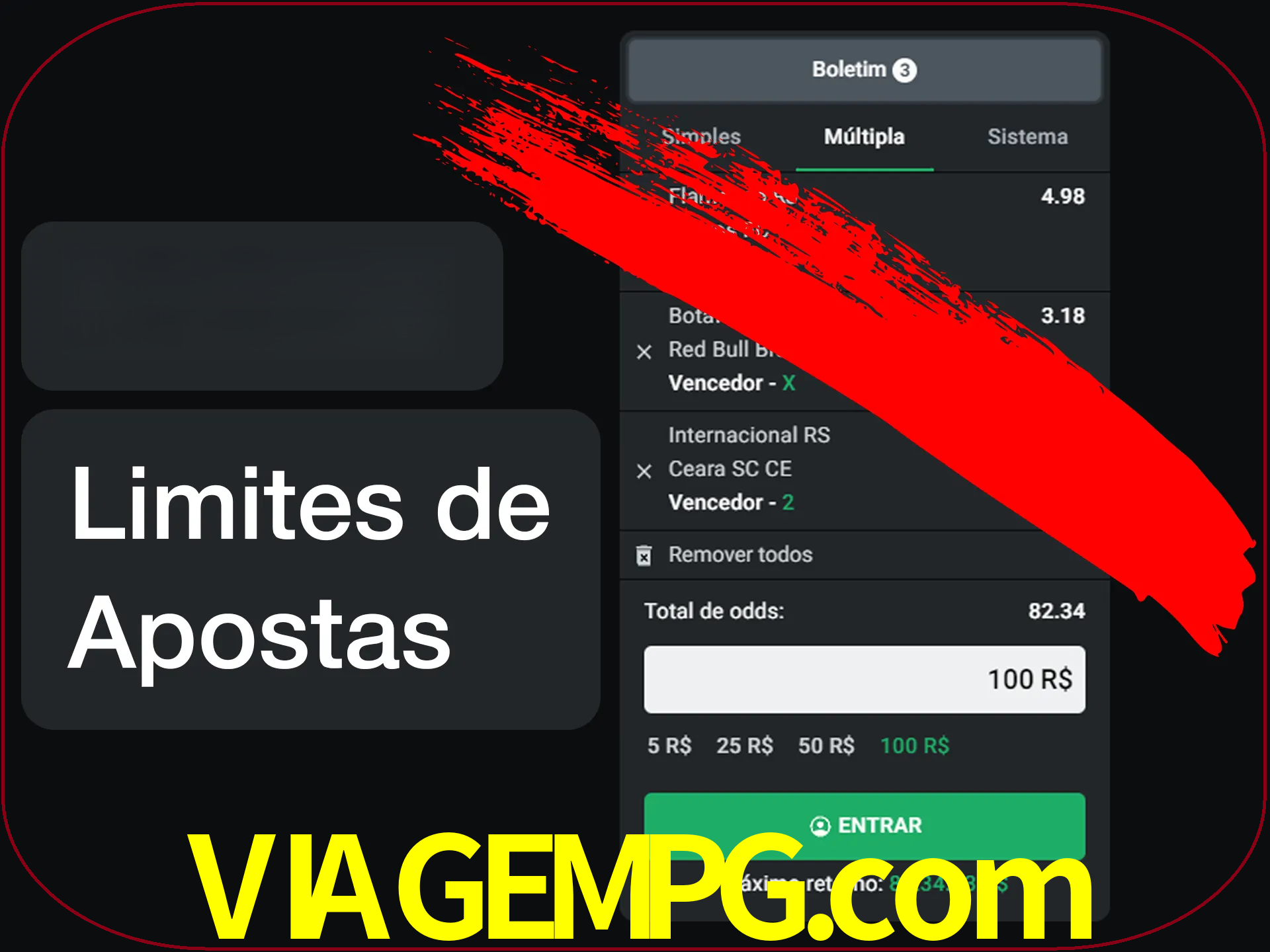 Não faça apostas loucas.