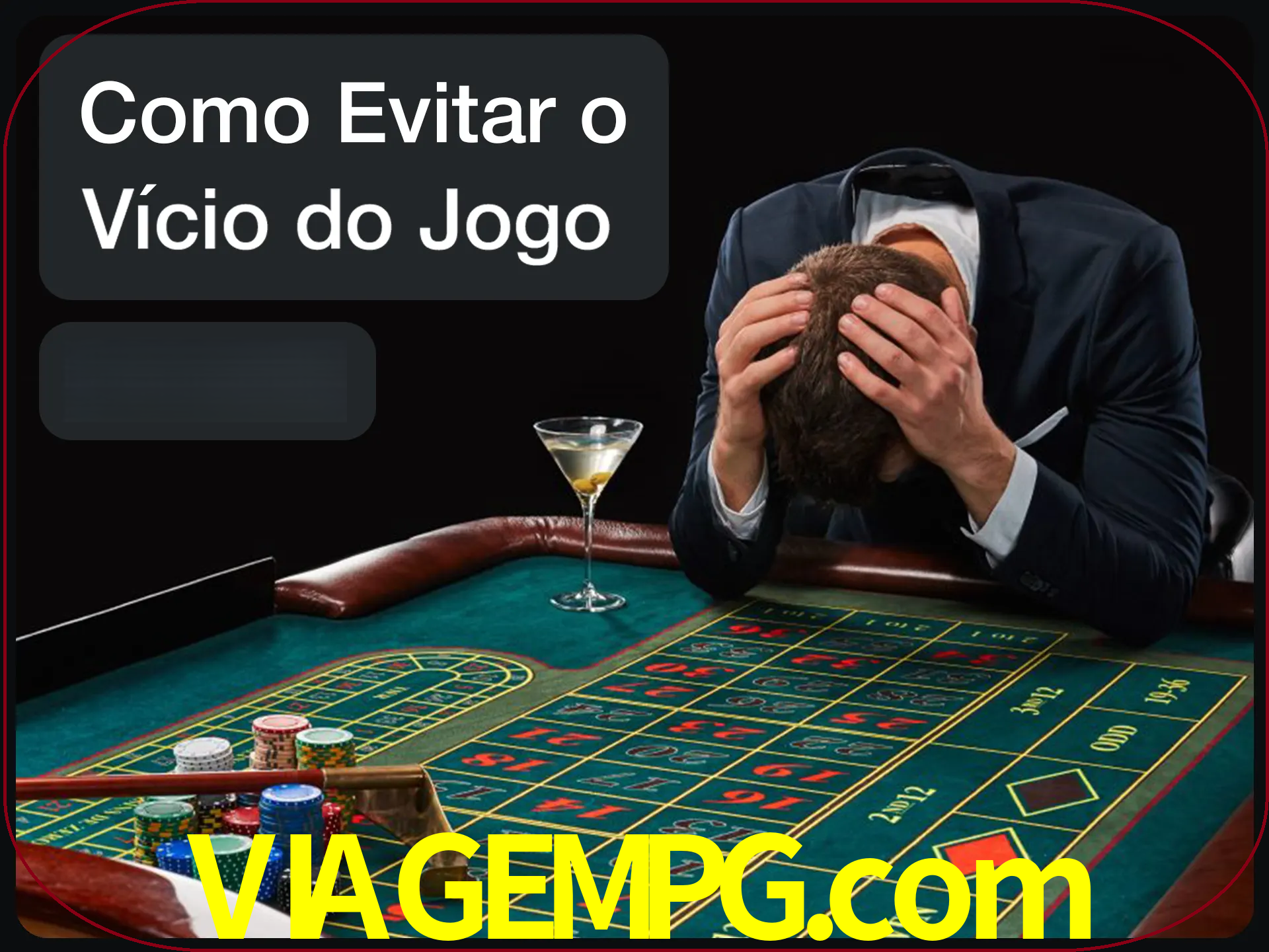 Você é responsável por cada uma de suas apostas.
