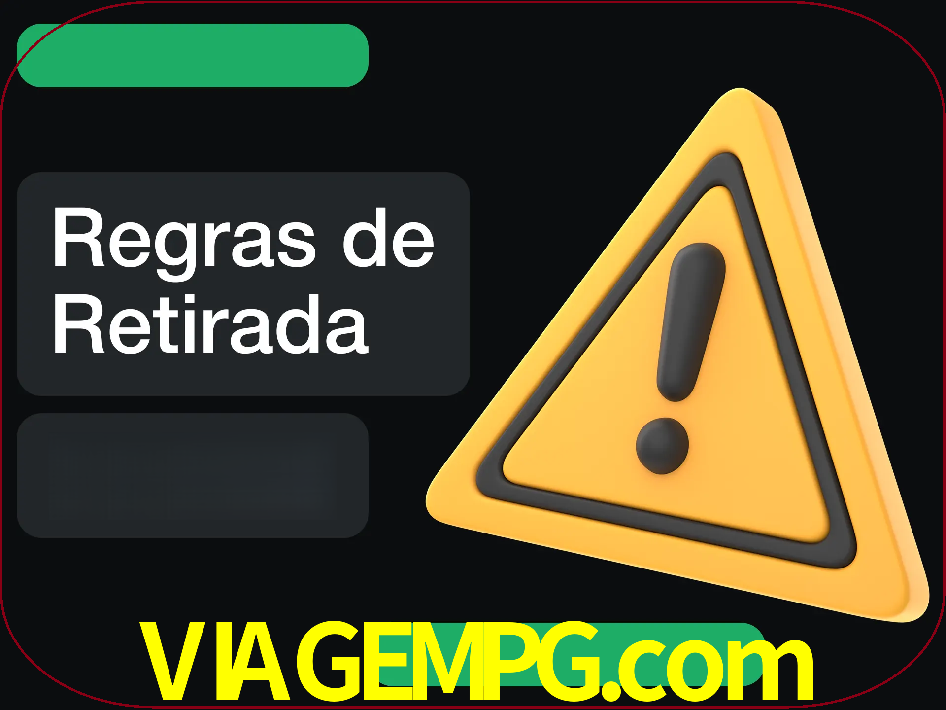 Leia as regras antes de fazer primeiro comdawal.